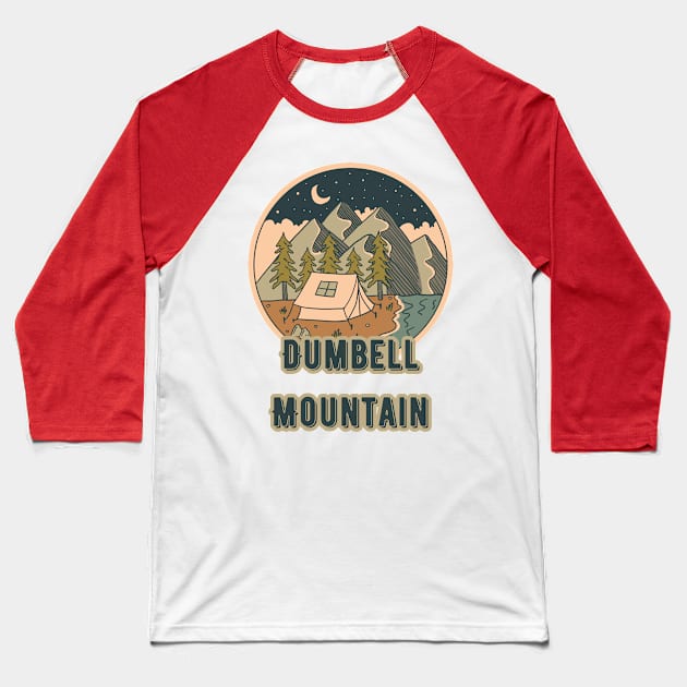 Dumbell Mountain Baseball T-Shirt by Canada Cities